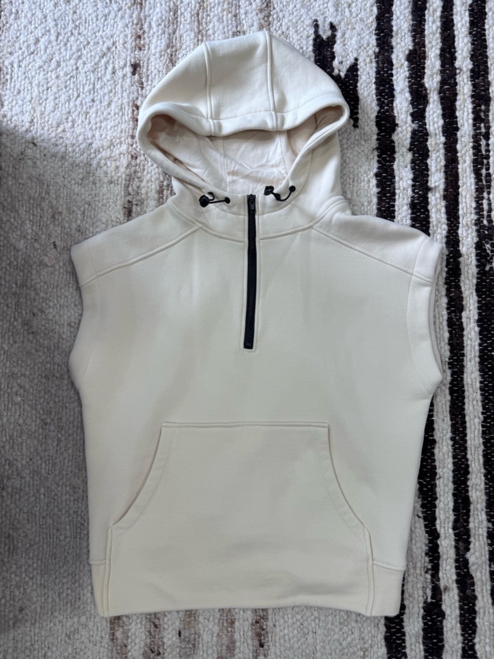 VICI Serena Half Zip Hooded Sweatshirt | Like New | Cozy Neutral Pullover - Picture 4 of 6